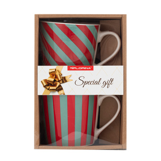 Zestaw kubków prezentowych Florina Scarlet Green 400 ml