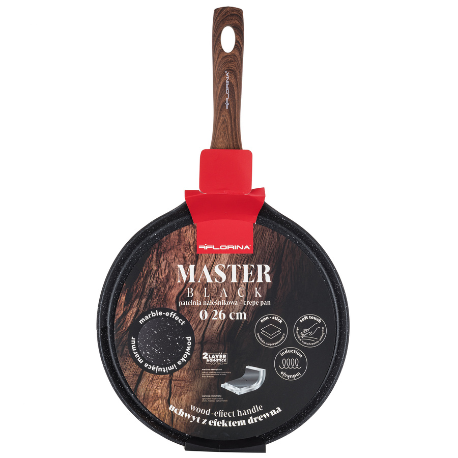 Patelnia aluminiowa do naleśników Florina Master Black 26 cm