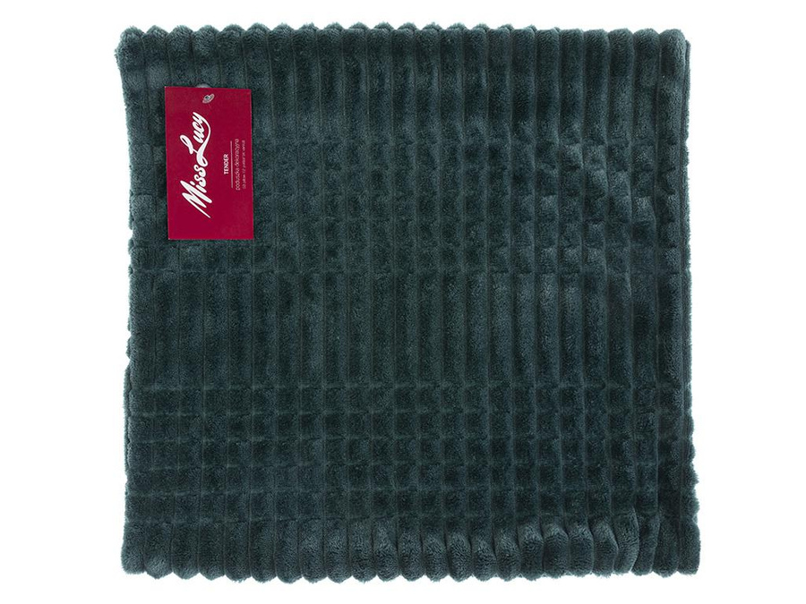 Poszewka na poduszkę Miss Lucy Tender 40x40 cm poliester butelkowa zieleń 