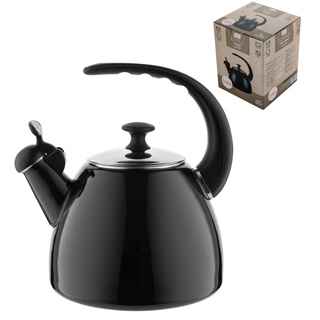 Czajnik emaliowany 2,2l Aperto gładki czarny