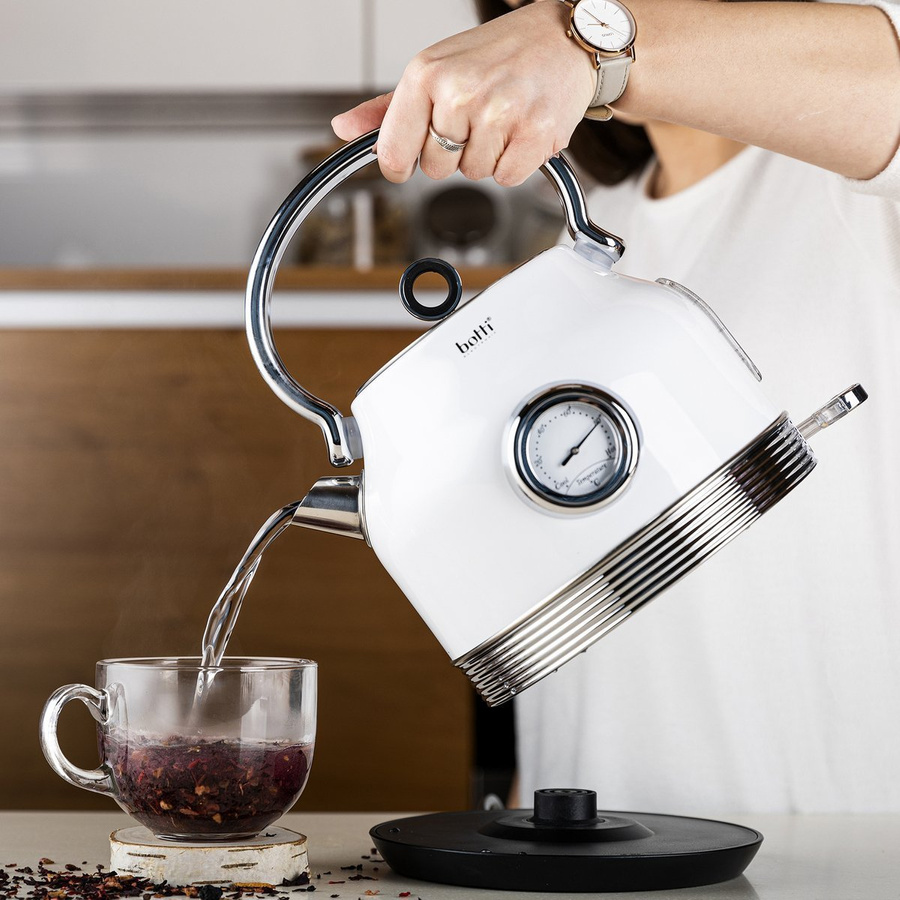 Czajnik elektryczny z termometrem Botti Electronic Royal 1,7 l biały