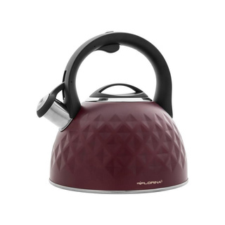 Czajnik nierdzewny Florina Diamante 2,5 l bordowy