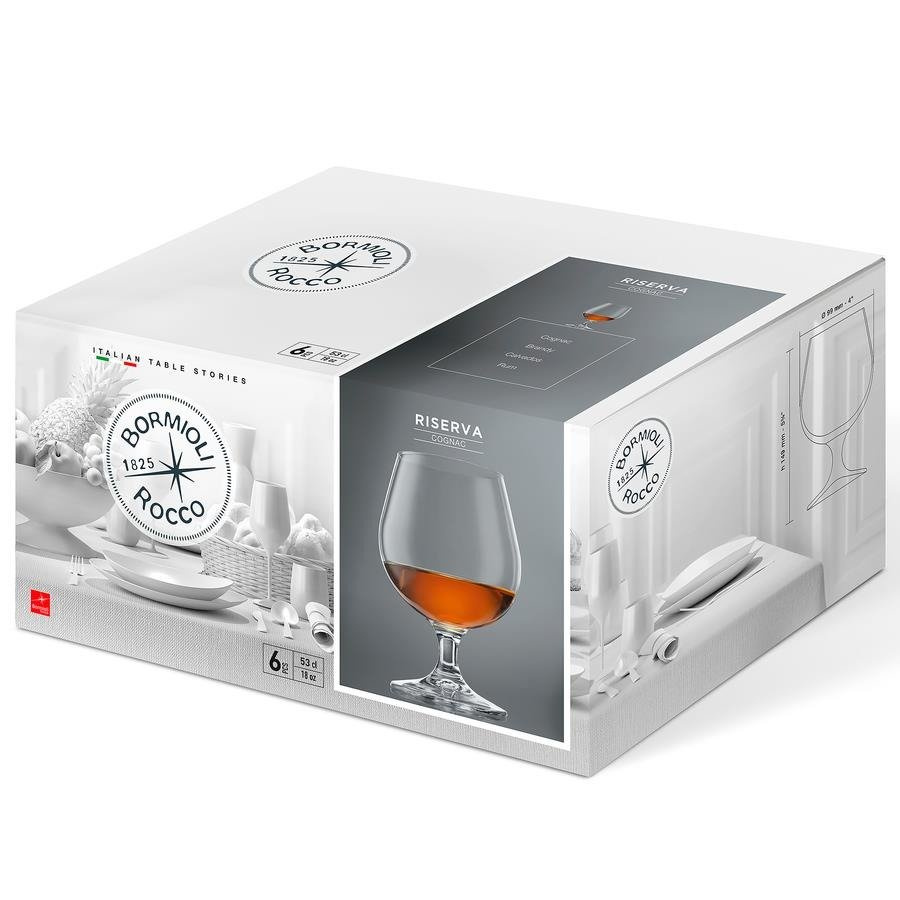 Kieliszki do koniaku Bormioli Rocco Riserva Cognac 530 ml 6 sztuk