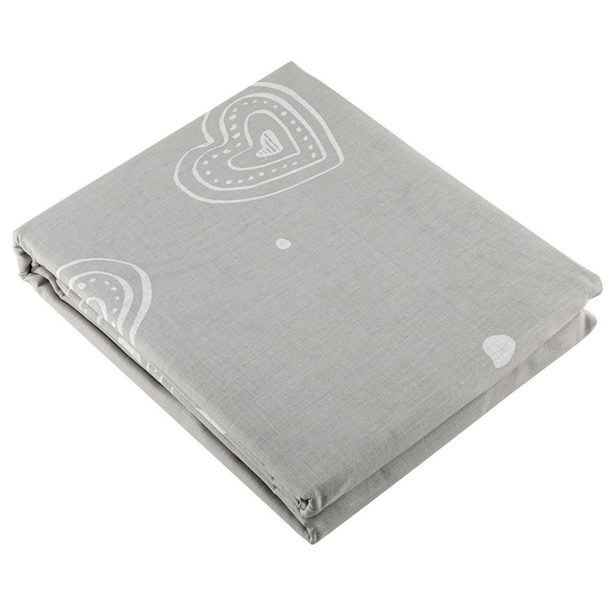 Komplet pościeli Miss Lucy Organic Hearts 220 x 200 cm / 2 x 70 x 80 cm bawełna