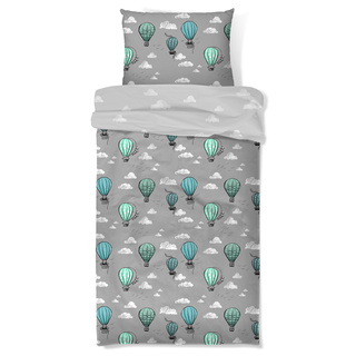 Komplet pościeli dziecięcej Miss Lucy Forever Young Balony 140x200 cm i 70x80 cm