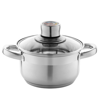 Komplet garnków ze stali nierdzewnej Florina z termometrem Pablo 8 elementów