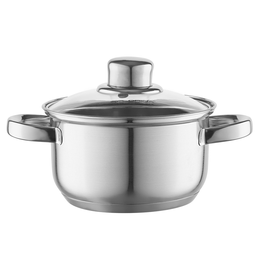 Komplet garnków ze stali nierdzewnej Florina Polpo 8 elementów