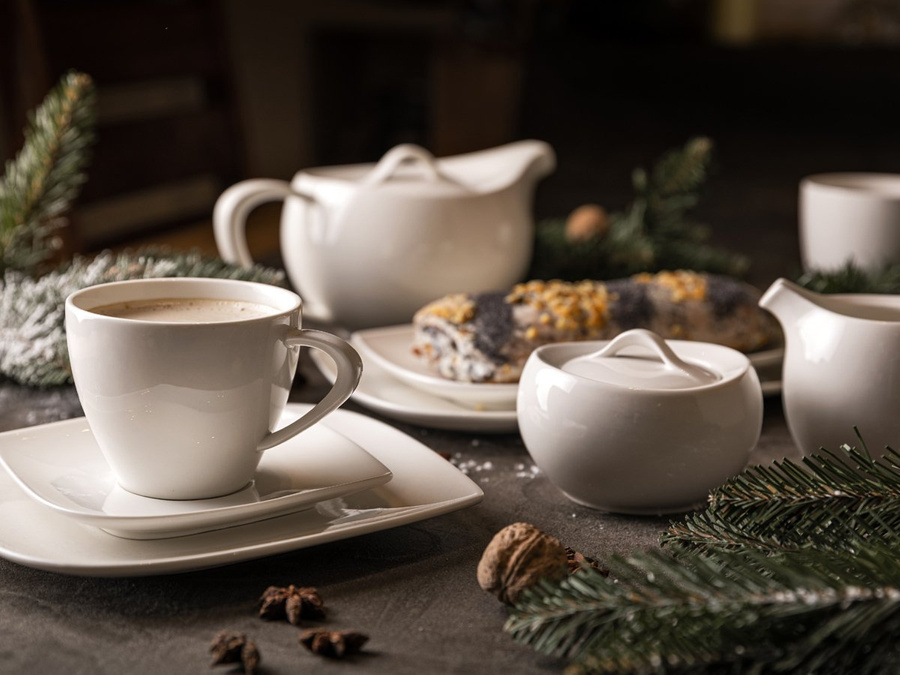 Filiżanki ze spodkiem Florina Moss komplet 6/12