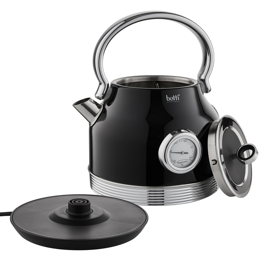 Czajnik elektryczny z termometrem Botti Electronic Royal 1,7 l czarny