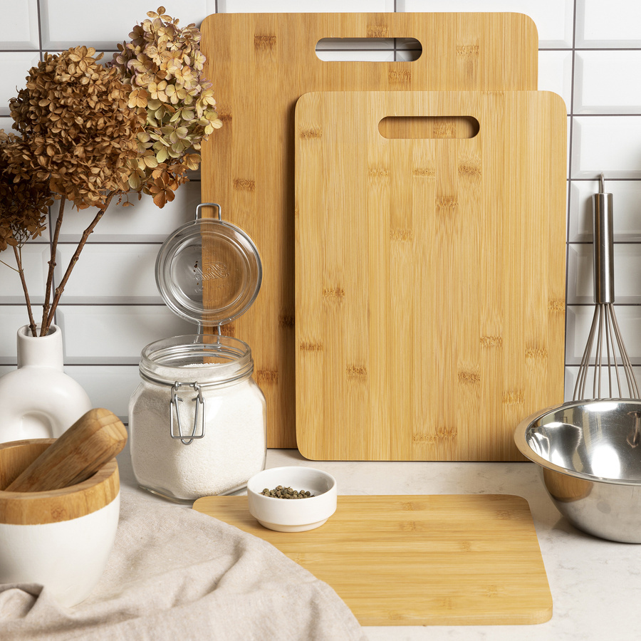 Zestaw 3 kuchennych desek bambusowych Florina Canada