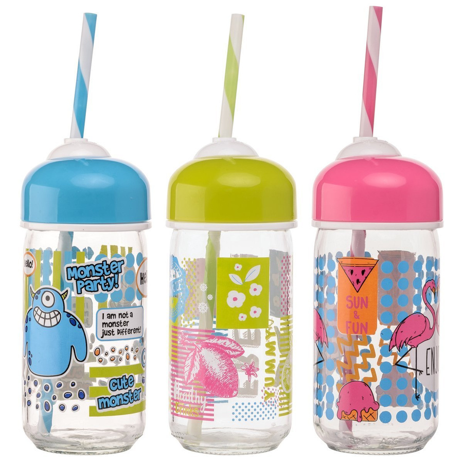 Butelka ze słomką Florina Bubble 330 ml