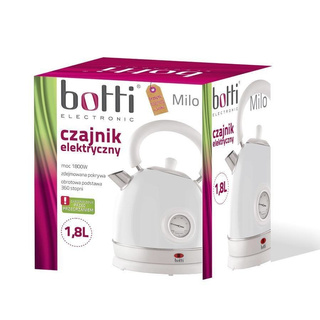 Czajnik elektryczny Botti Milo 1,8 l z termometrem biały