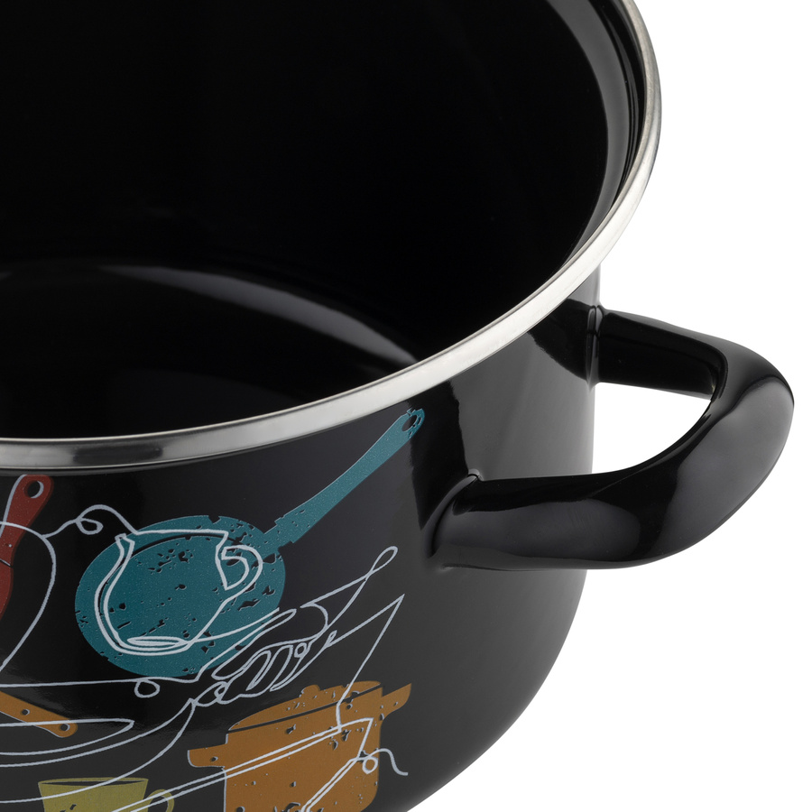 Garnek emaliowany Emalia Polska Pleszew Malena 18 cm 2,6 l