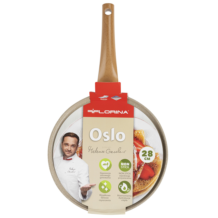 Patelnia do naleśników aluminiowa Florina Oslo 28 cm