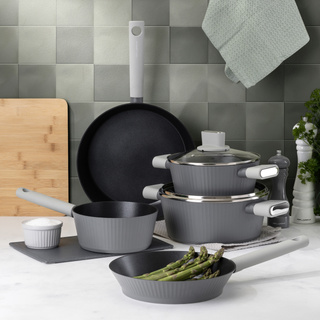 Garnek aluminiowy z pokrywką Florina Serrano 24 cm 3,7 l 