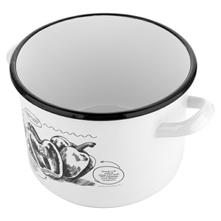 Garnek emaliowany prosty Emalia Polska Pleszew Bell 20cm 4,7l