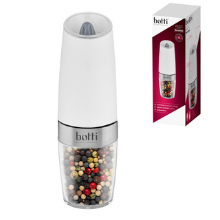 Młynek elektryczny grawitacyjny do soli i pieprzu Botti Electronic Sorento biały