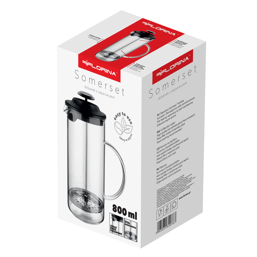 Dzbanek z zaparzaczem Florina Somerset 800 ml