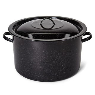 Garnek emaliowany powidlak Emalia Polska Pleszew do słoików z pokrywką 32 cm 15 l