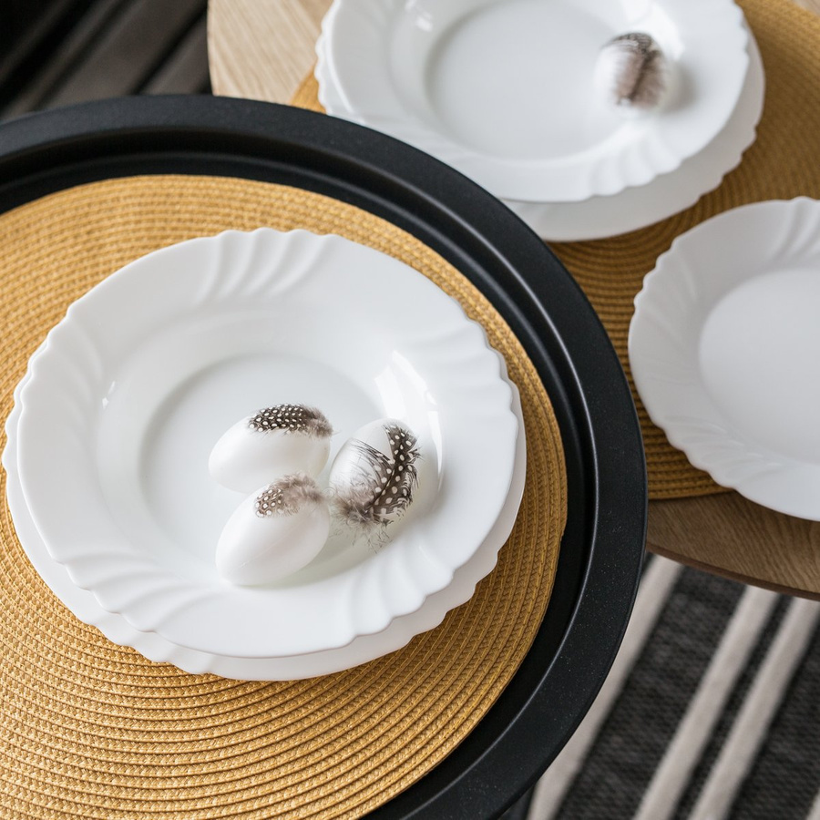 Komplet zestaw serwis obiadowy Ebro 24el 6 osób