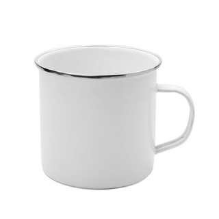 Kubek emaliowany 10cm 0,7l biały / kremowy