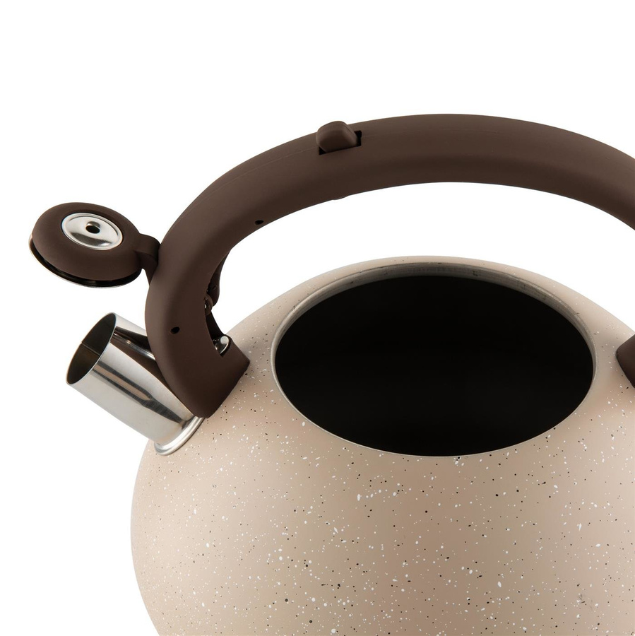 Czajnik nierdzewny na indukcję i gaz Florina Lava 2,5 l beżowy