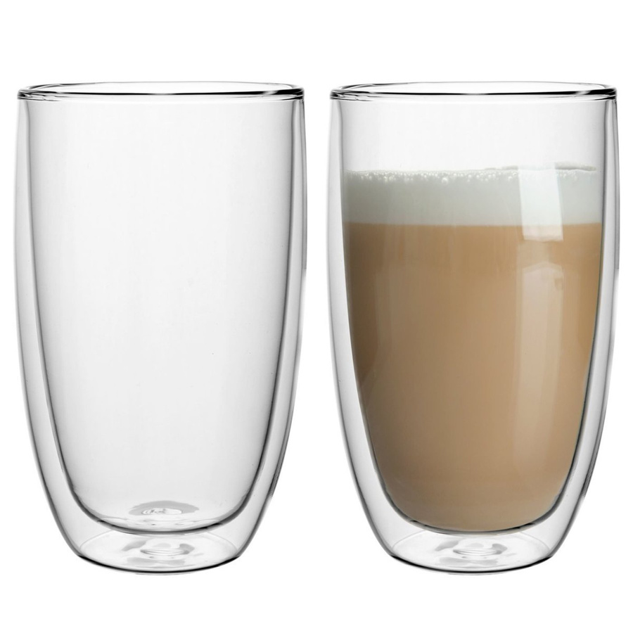 Zestaw 6 sztuk Szklanki termiczne double wall Florina Malachit 450 ml