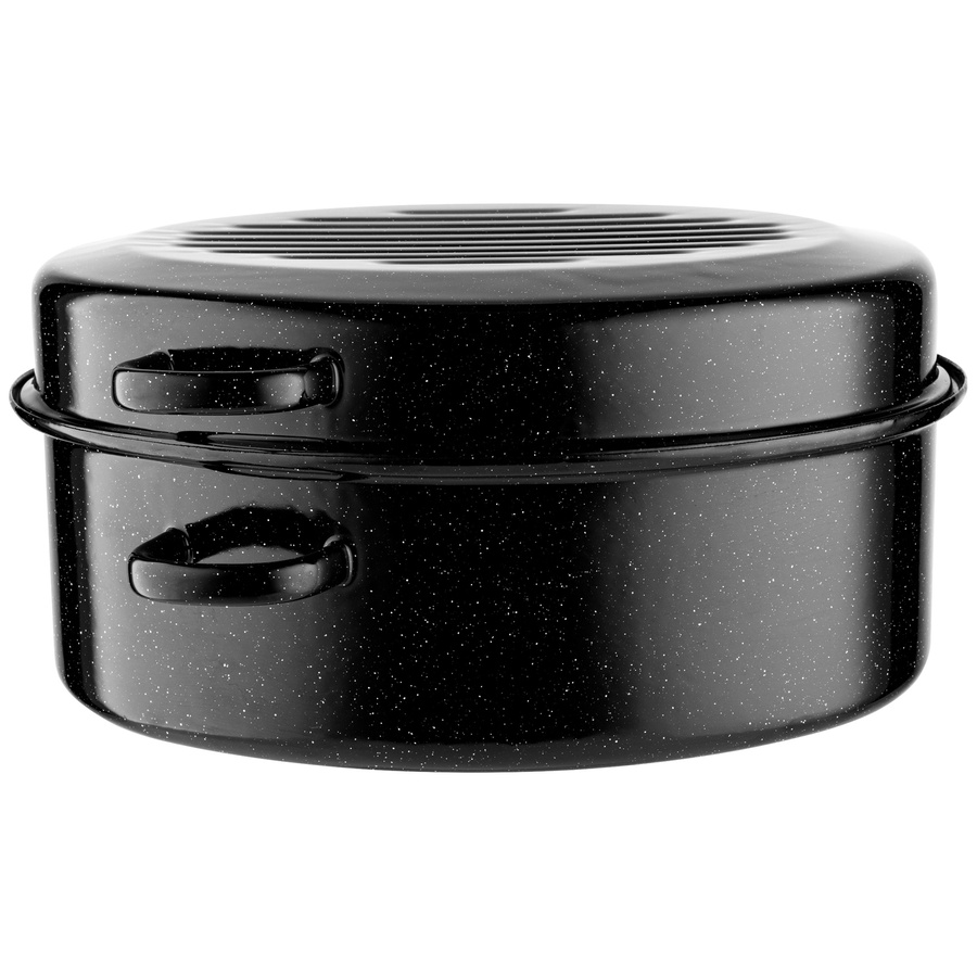 Brytfanna emaliowana gęsiarka na indukcję Emalia Polska Pleszew 42x32x14 cm 11 l