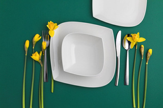 Talerze Florina Moss komplet 18 elementów / 6 osób