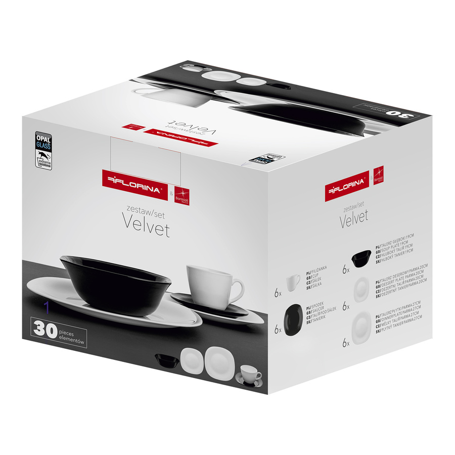 Zestaw obiadowy Florina Velvet 30 elementów