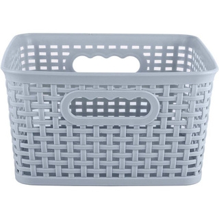 Koszyk Praktyczna Rattan Classic niebieski kwadratowy 4,5 l