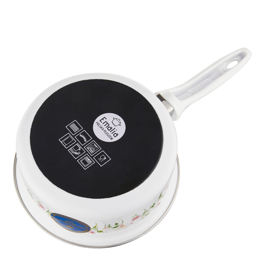 Zestaw garnków emaliowanych Emalia Polska Pleszew Spring 9 elementów