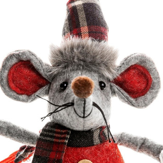 Dekoracja świąteczna Florina Mysz 27 cm 2 wzory