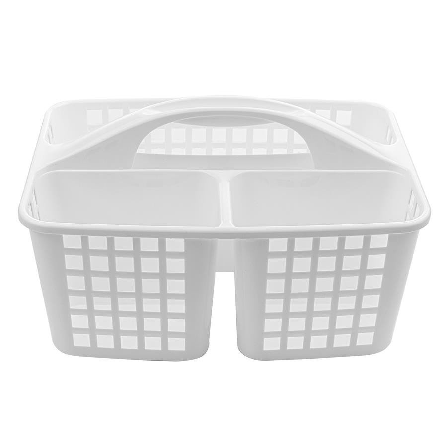 Organizer 3-komorowy z uchwytem Praktyczna Capri biały