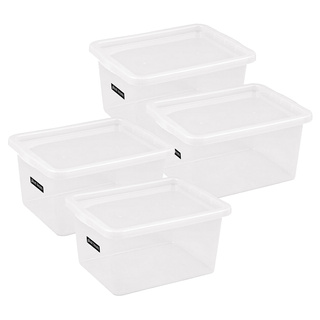 Zestaw 4 pojemników z pokrywą Basic 48l