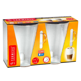 Komplet 2 szklanek do latte Termisil 400 ml