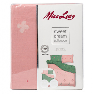 Komplet pościeli Miss Lucy Sweet Dream Plants 220x200 cm 2x70x80 cm