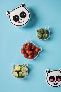 Komplet 4 pojemników śniadaniowych Praktyczna 200 ml, 300 ml, 400 ml, 600 ml