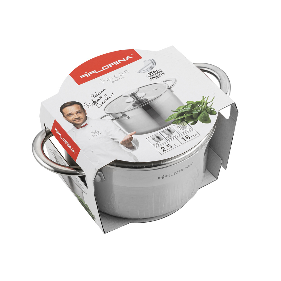 Garnek nierdzewny Florina Falcon 18 cm 2,5 l