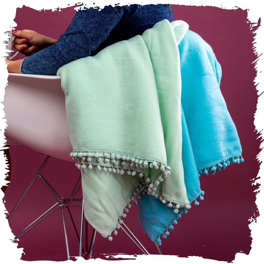 Koc Miss Lucy Kleo 150 x 200 cm mięta