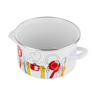 Garnek emaliowany Emalia Polska Pleszew Pepito 20 cm 3,7 l