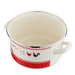 Garnek emaliowany prosty kurki 4,1 l 20 cm