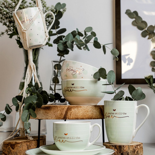 Salaterka / miseczka porcelanowa Florina Mint Dots 13 cm