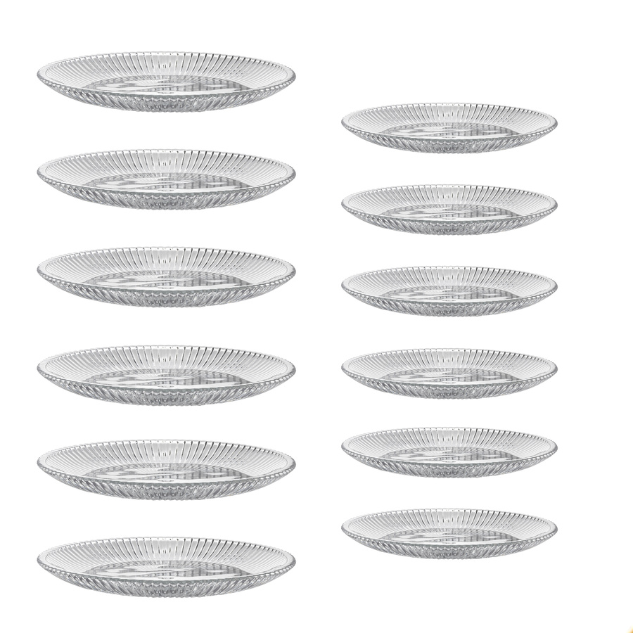 Zestaw 12 talerzy szklanych Florina Rimini