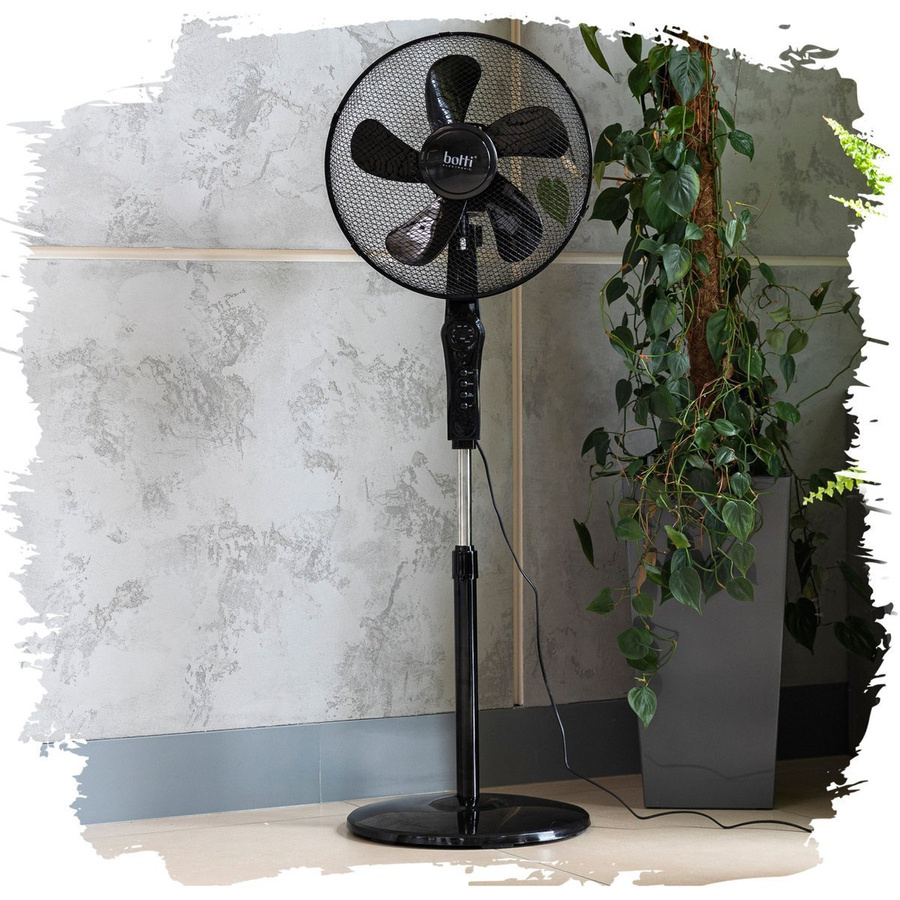 Wentylator podłogowy z pilotem Botti Electronic Lavante 40 cm 45 W