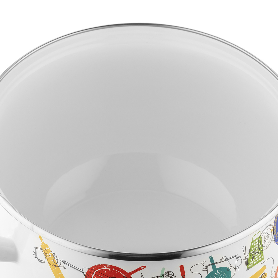 Garnek emaliowany Emalia Polska Pleszew Julia 20 cm 4,2 l