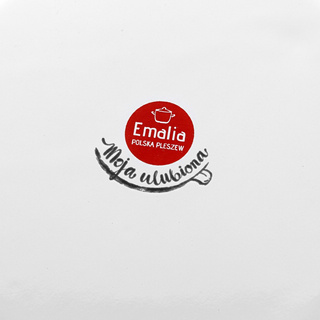 Garnek emaliowany prosty Emalia Polska Pleszew Bell 20cm 4,7l