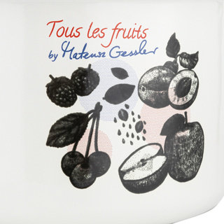 Garnek emaliowany Emalia Polska Pleszew Fruits by Mateusz Gessler 20 cm 3,75 l