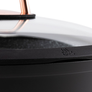 Garnek niski aluminiowy na indukcję Florina Rose 24 cm 2,5 l