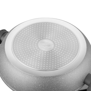 Garnek niski Florina Lava Stone by Mateusz Gessler 28 cm 3,8 l szary